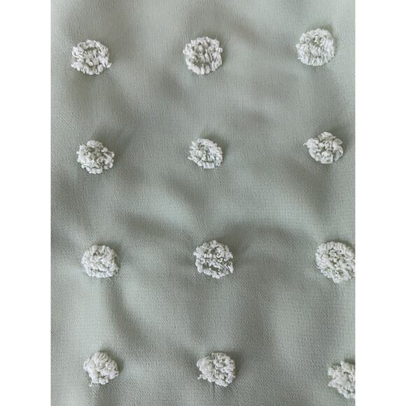 Baltic Born Sz S Mint Green Puffed Slv Btn Front Elastic Waist Mila Swiss Dot - Picture 6 of 12